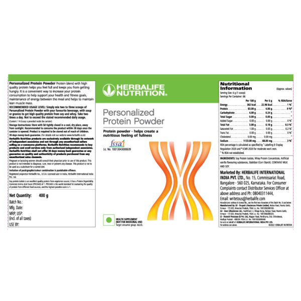 Personalized-Protein - Information