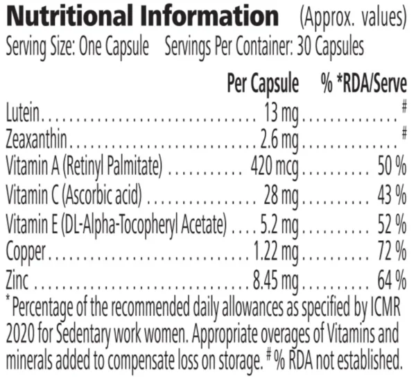 Herbalife Ocular Defense Info.
